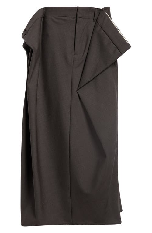 ACT N*1 ACT N*1 Folded Belt Midi Skirt