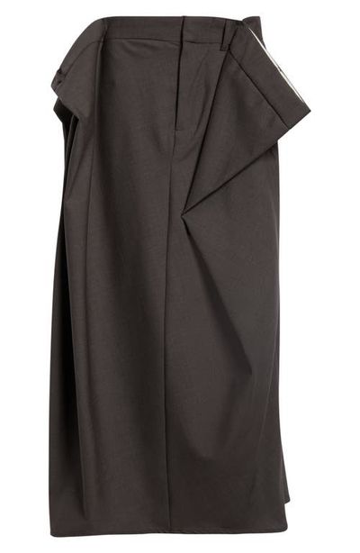 ACT N*1 ACT N*1 Folded Belt Midi Skirt