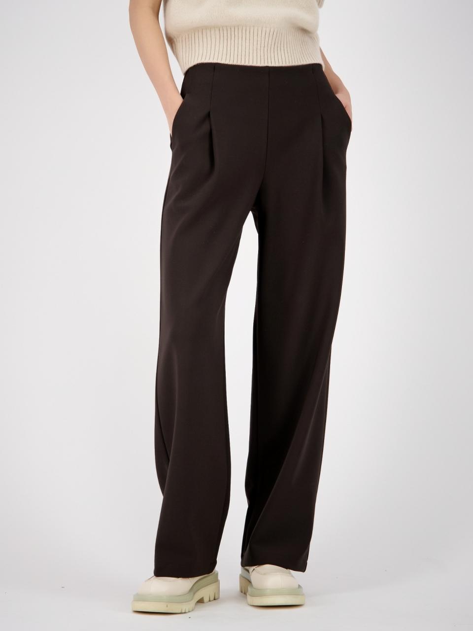 ACUD Relaxed Fit Elastic Waist Slacks [Brown]