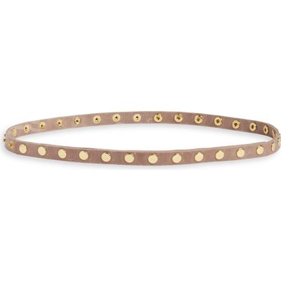 Ada Ada 'Cala' Studded Skinny Leather Belt