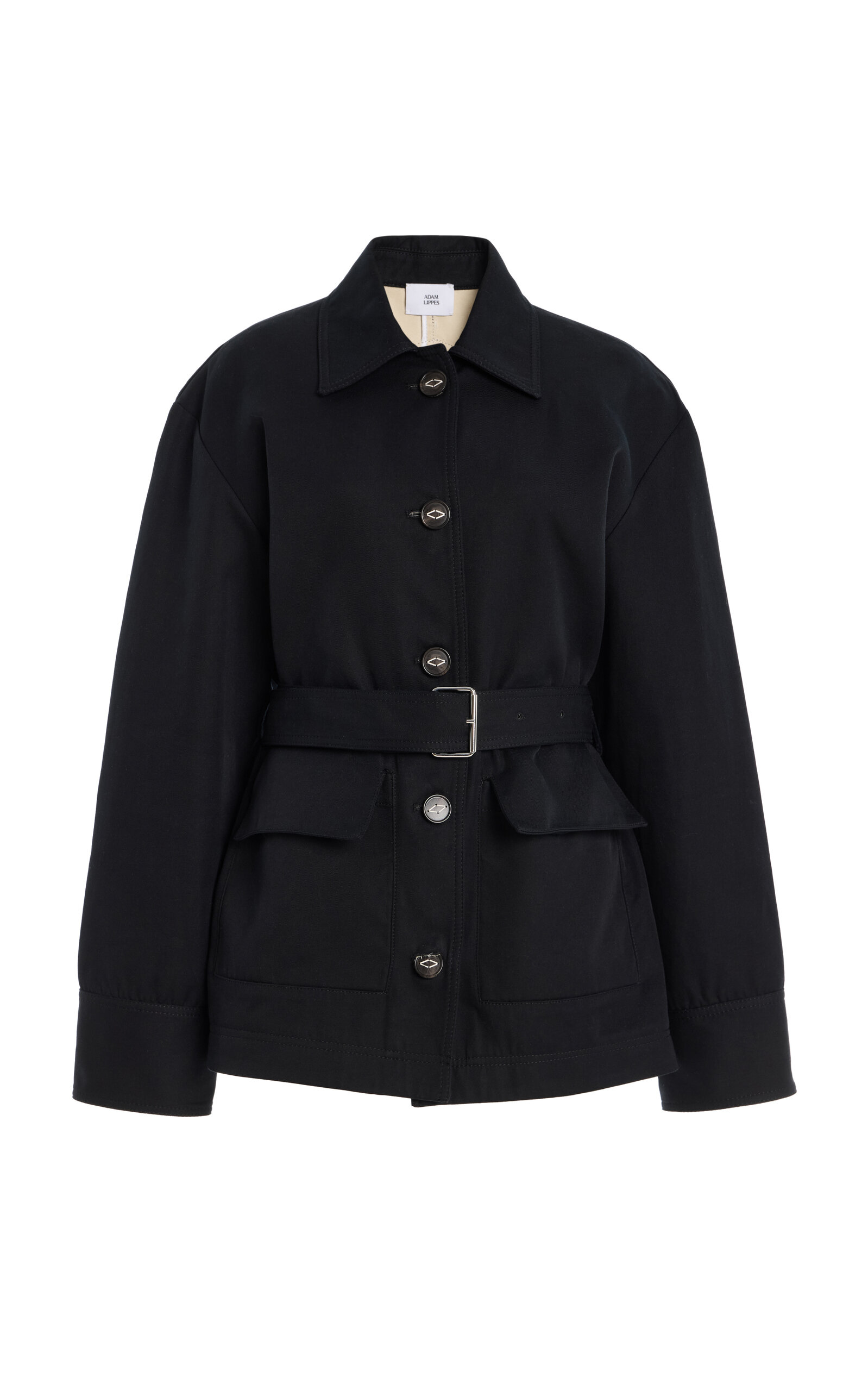 Adam Lippes Adam Lippes Belted CottonTwill Barn Jacket