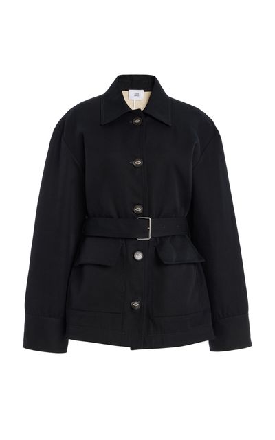 Adam Lippes Adam Lippes Belted CottonTwill Barn Jacket