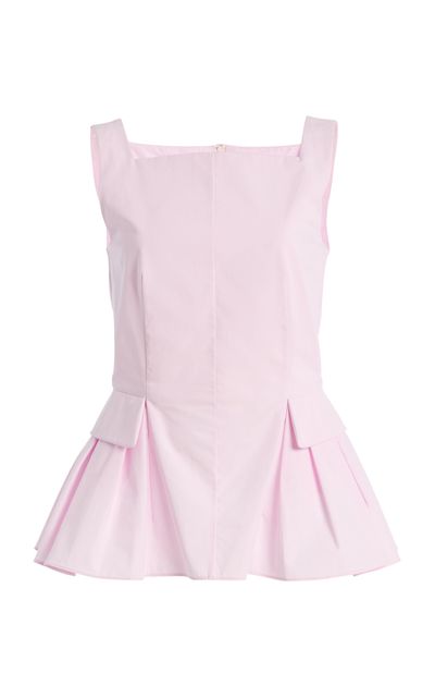 Adam Lippes Soleil Cotton Poplin Top