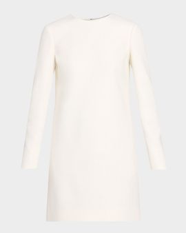 Adam Lippes Tilley Long-Sleeve Mini Dress
