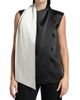 Adam Lippes Women's Bi-Color Satin Scarfneck Blouse - 3