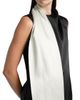 Adam Lippes Women's Bi-Color Satin Scarfneck Blouse - 6
