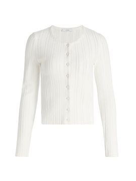 Adam Lippes Women's Faye Compact Jacquard Cardigan