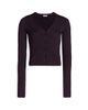 Adam Lippes Women's Greer Rib-Knit Chevron Cardigan - 1