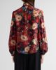Adam Lippes Women's Joana Floral Silk Top - 3