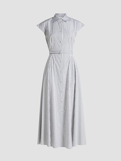 Adam Lippes Women's Palmer Striped Cotton Shirtdress