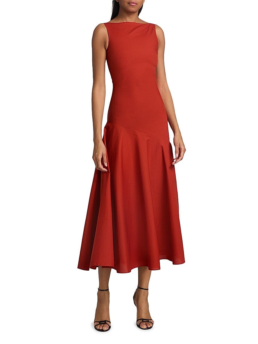 camille lace cross back midi dress Shona Joy