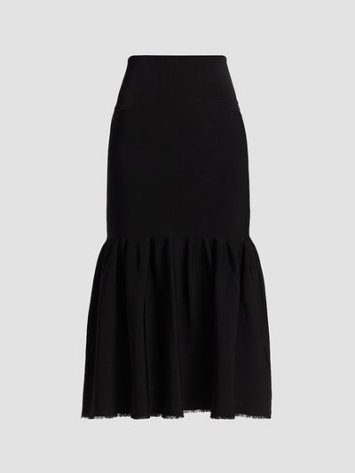 Adam Lippes Women's Romy Fit & Flare Midi Skirt