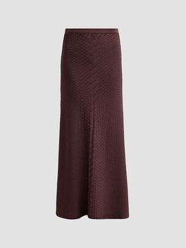 Adam Lippes Women's Sarita Snake-Embossed Jacquard Midi Skirt