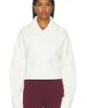 Adanola Adanola Volume Sleeve Knit Henley Pullover - 1