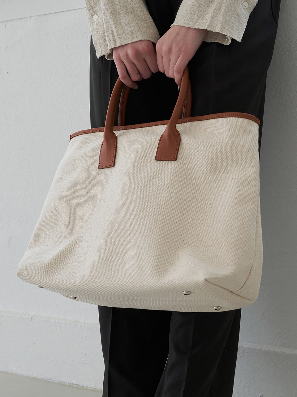 ADAUL Easy Canvas Tote Bag - Brown