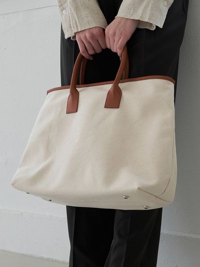 ADAUL Easy Canvas Tote Bag - Brown