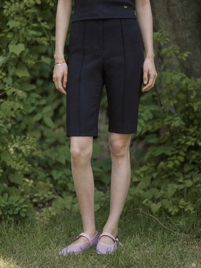 ADAUL Incision capri pants - black