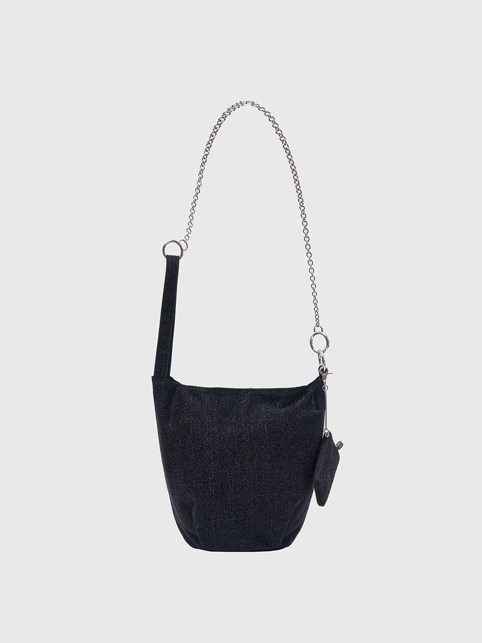 ADAUL Multi Glitter Basket Bag - black