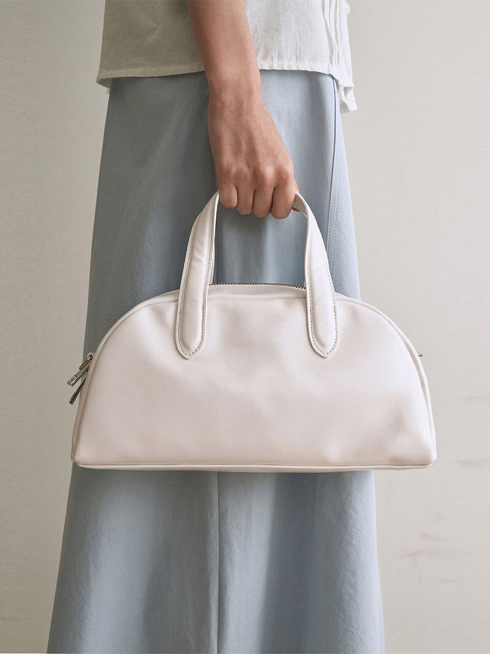 ADAUL Plain Tote Bag_ White