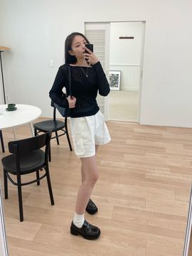 ADAUL See Through Summer Knit_Black