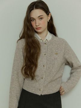 ADAUL Signature Soft Round Neck Cashmere Cardigan