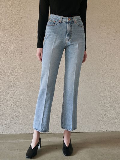 ADAUL Straight Line Denim Pants