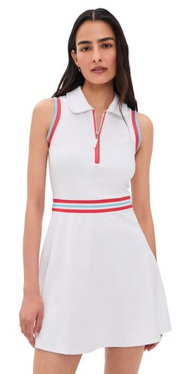 Addison Bay Addison Bay Fairway Dress Super White/Ruby