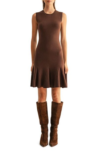 Adelyn Rae Adelyn Rae Gabrielle Flared Knit Minidress
