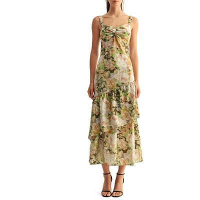 Adelyn Rae Adelyn Rae Kaya Ruffle Tiered Midi Sundress