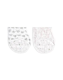Aden + Anais Aden and Anais Silky Soft French Floral Burpy Bibs, Pack of 2