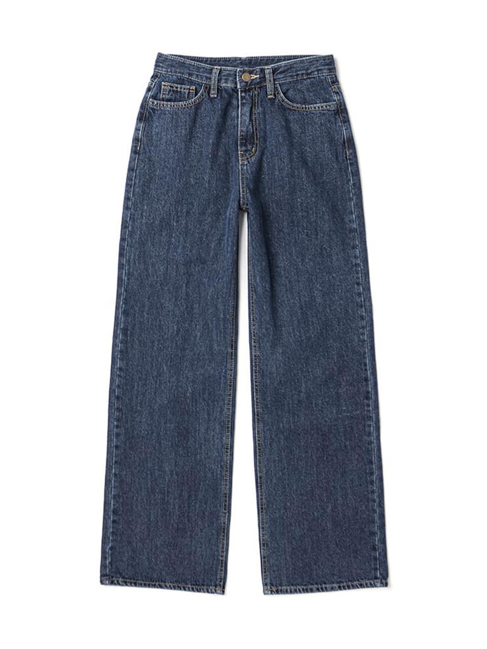 ADHOC Fleece-Lined Denim Pants [Indigo]