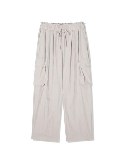 ADHOC Full Elastic Waistband Woven Cargo String Pants (HB4LP51)