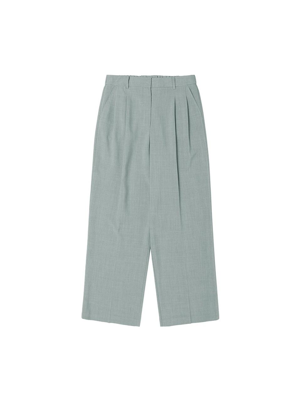 ADHOC Wide-Fit Two-Tuck Pants [Light Khaki]