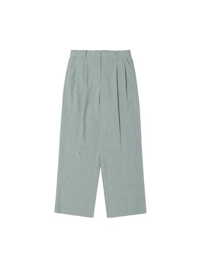 ADHOC Wide-Fit Two-Tuck Pants [Light Khaki]