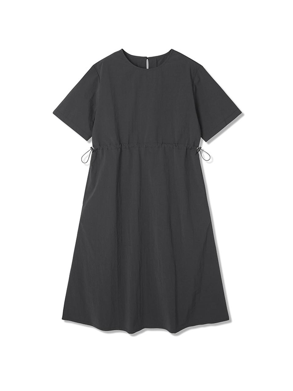 ADHOC Women's Woven Waist String Dress (BLACK) (HB5OP50)