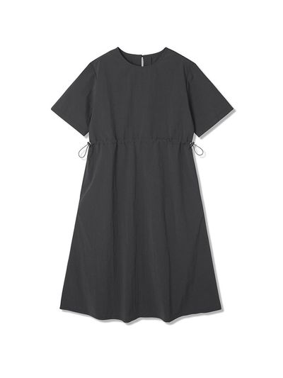 ADHOC Women's Woven Waist String Dress (BLACK) (HB5OP50)