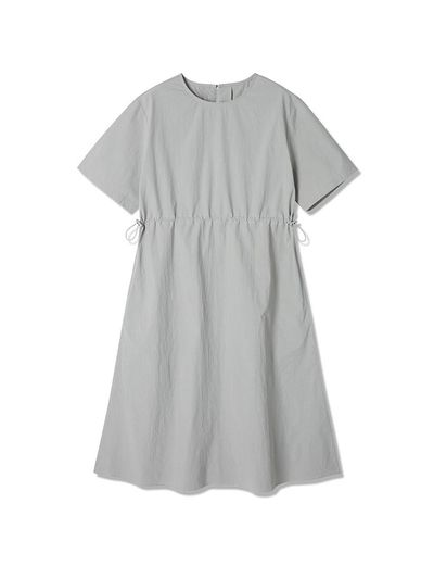 ADHOC Women's Woven Waist String Dress (KHAKI) (HB5OP50)