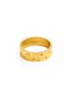 ADIBA ADIBA Moon and Stars Wide 18k Plated Stainless Steel Ring - 1