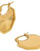 ADIBA ADIBA Rays of Hexagon 18k Plated Stainless Steel Huggie Earrings - 1