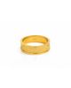 ADIBA ADIBA The Diamonds Pattern 18k Plated Stainless Steel Ring - 1