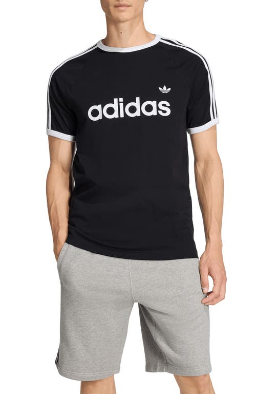 adidas adidas 3-Stripes Cotton Ringer T-Shirt