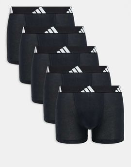 adidas Adidas 5 pack active flex cotton briefs in black