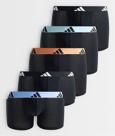 adidas adidas Active flex 5 pack briefs with colored waistbands in black