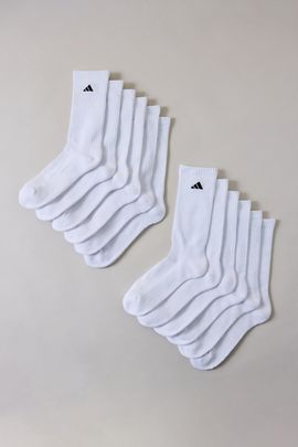 adidas adidas Athletic Cushioned Crew Socks 6-Pack in White, Men's at Urban Outfitters