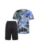 Adidas adidas Boys' Cotton Jersey Logo Graphic Tee & Interlock 3 Stripes Shorts Set - 2