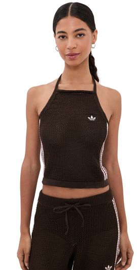 adidas adidas Crochet Top AURORA COFFEE