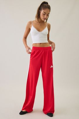 adidas adidas DAYREADY Wide Leg Track Pants in Red, Women's at Urban Outfitters