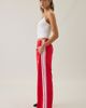 adidas adidas DAYREADY Wide Leg Track Pants in Red, Women's at Urban Outfitters - 4