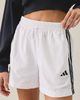 adidas adidas Essential 3-Stripes Woven Shorts in White, Women's at Urban Outfitters - 3