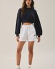 adidas adidas Essential 3-Stripes Woven Shorts in White, Women's at Urban Outfitters - 4